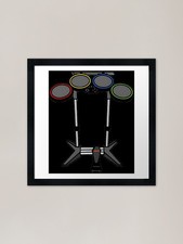 Rock Band Drums Framed Art