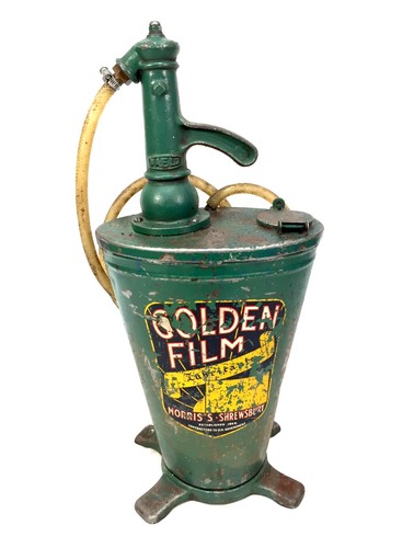 Vintage garage forecourt oil - vintage,
