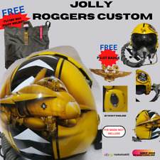JOLLY ROGER CUSTOM SQUADRON HGU-33 NAVAL AVIATOR PILOT HELMET
