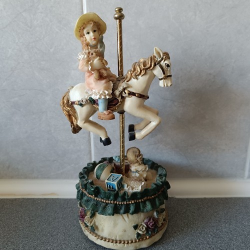 Vintage carousel music box