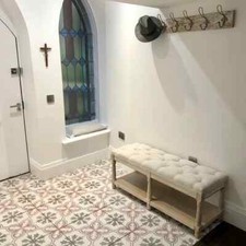 French Style Bench Antique Leg Furniture Shabby Chic Hallway Bedroom Window Seat