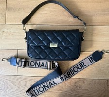Barbour International Soho Quilted Crossbody Shoulder Clutch Bag In Black £99.95
