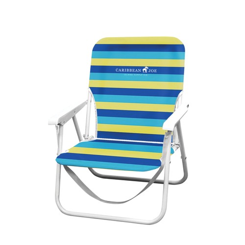 Folding beach chair - beach, blue
