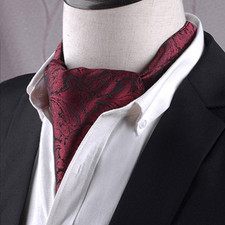 Black & Red Paisley Ascot