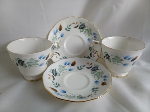 Colclough linden china cups - linden,