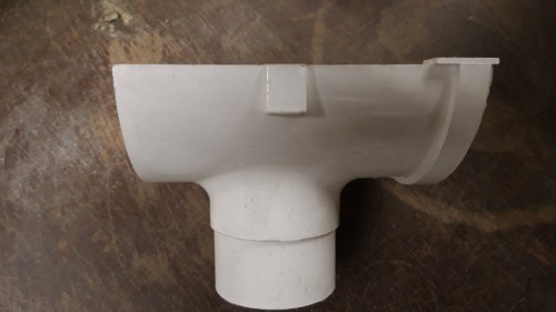 Hunter white half round - half, 112mm