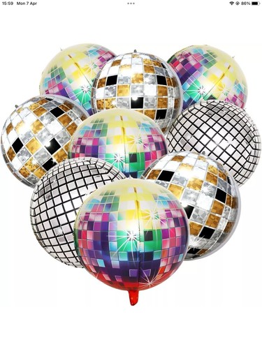 Pcs disco ball - 8, balloons,