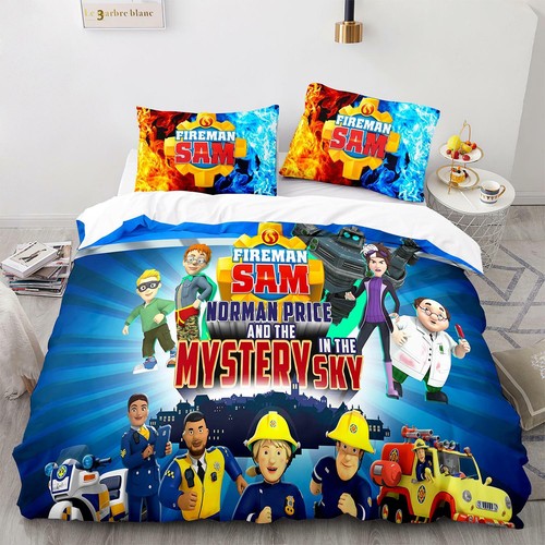 3pcs fireman sam doona - fireman, quilt