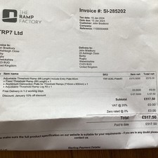 Adjustable Threshold Ramp 6ft