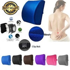 Lumbar Back Support Cushion Car Seat Wheelchair Office Chair Pillow Memory Foam