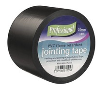 Black Polythene Jointing Tape 75mm x 33m Roll DIY, Radon, DPM, Polytunnel etc.