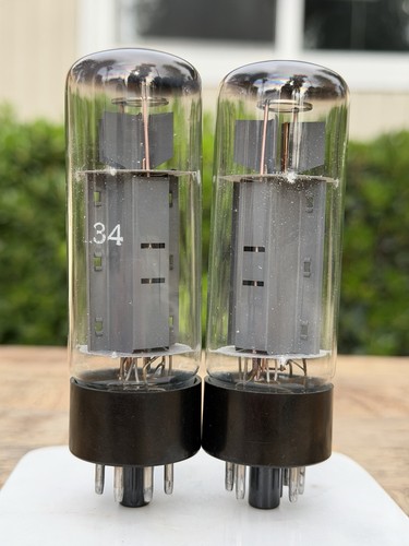 Pair mullard el34 6ca7 tubes - el34,