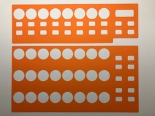 3 orange overlays for Behringer BCR2000