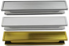 Letter Box Slimline 12” Stylish Upvc Post Box Double Glazed Door  PostPort Range