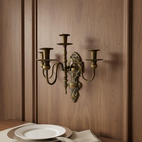 Pieces bronze wall candle - bronze,