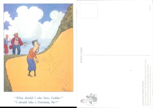 Golf humor cartoon guinness - humor,