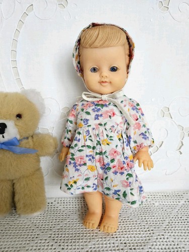 Pedigree doll with moulded - doll,