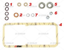 Lid sealing kit injection pump DPA CAV red diesel MF John Deere Perkins