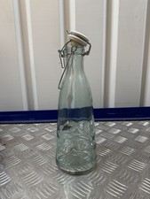 Clear Glass Flip-Top Bottle -