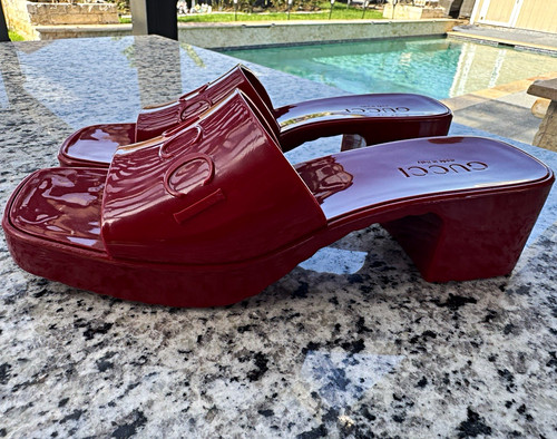 Gucci hibiscus red - red, logo