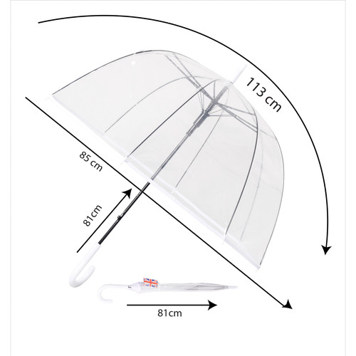 Clear dome umbrella - clear,