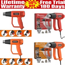 4000W Heat Gun Hot Air Wind Blower Dual Temperature + 4 Nozzles Power Heater gun