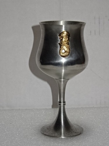 Pewter goblet made - pewter,