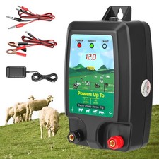 Trsaow Electric Fence Energiser, 12V Electric Fence Tester Insulators