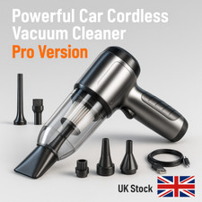 Cordless Powerful Car Vacuum Cleaner Wet/Dry Strong Suction Handheld Cleaning UK
