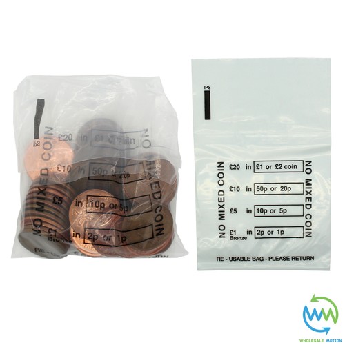 Plastic coin bags no - plastic,