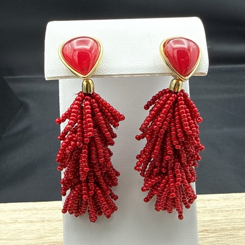 Stella dot tassel earrings - &,