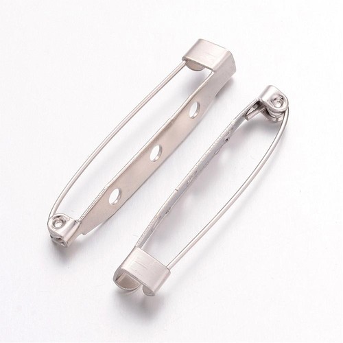 38mm long silver - 38mm, steel