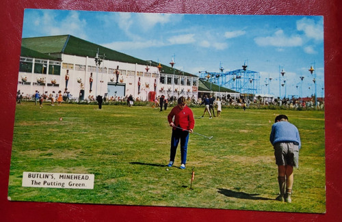Butlins minehead postcard - butlins,