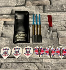 RARE Eric Bristow Vintage Darts Set in Harrows Case Excellent Condition