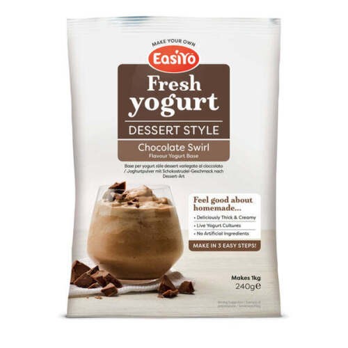 Easiyo chocolate swirl dessert - chocolate,