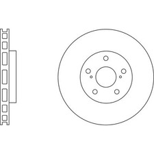 2x Brake Discs Vented For