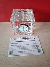 Waterford Crystal Cube Clock