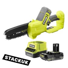Ryobi 18V RY18PS15A-120 Cordless Pruning Saw (1 x 2.0Ah) + Free 4V Starter
