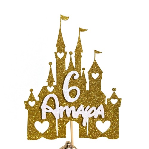 Princess castle cake topper - cake,