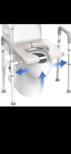 Raised toilet seat handles - toilet,