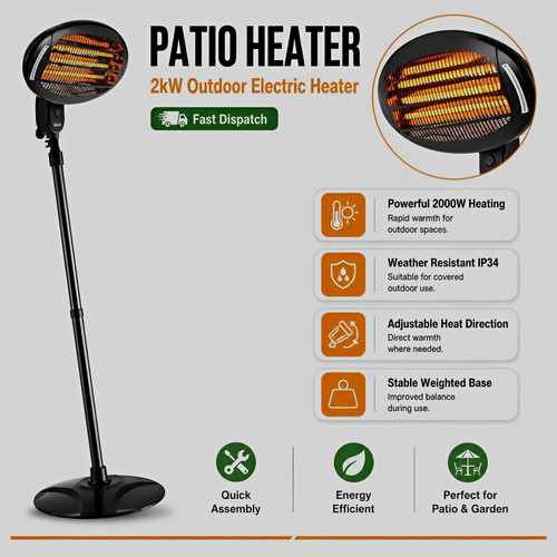 Ablack 2000w electric patio - ablack,