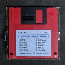 Roland Keyboard Style Disk - Floppy Disk Styles for Roland Keyboards - COUNTRY 