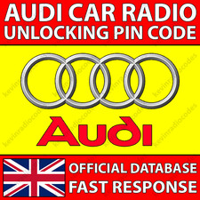 ✅AUDI RADIO UNLOCKING PIN CODE CHORUS CONCERT SYMPHONY RNS-E NAVIGATION PLUS✅