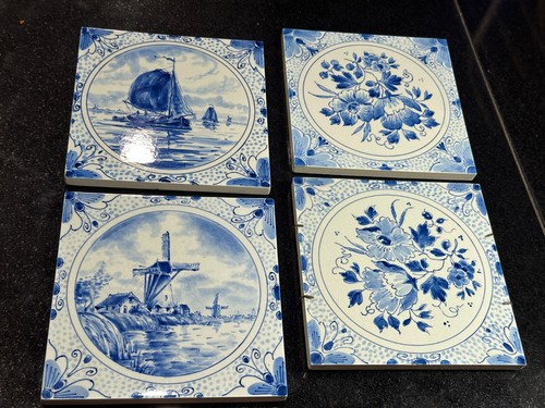 Antique delft tile - of, 4