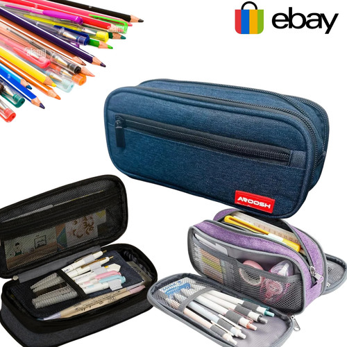 Large double zip - zip, pencil