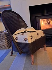 sable and bumble bee Lloyd Loom, Bedroom, Nursing Chair, Vintage Refurbished