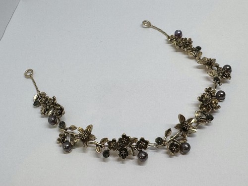 Vintage dark bronze floral - dark,