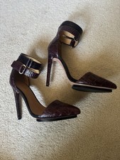 L.A.M.B. Crocodile Skin Heels