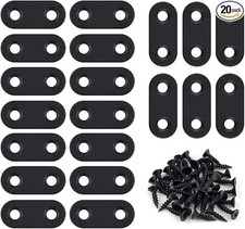 86Pcs Black Straight Flat