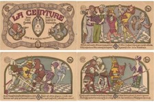 ART NOUVEAU SERIE LA CEINTURE ARTIST SIGNED, 10 Vintage Postcards (L7220)